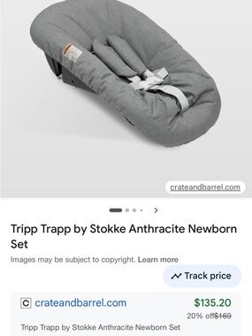 Stokke Tripp Trapp Anthracite Newborn Set - Gray